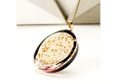 Naszyjnik złoto różowy zaprojektowany przez artystę