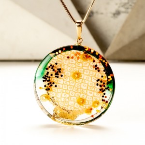 Naszyjnik unikatowy, grafika w biżuterii.