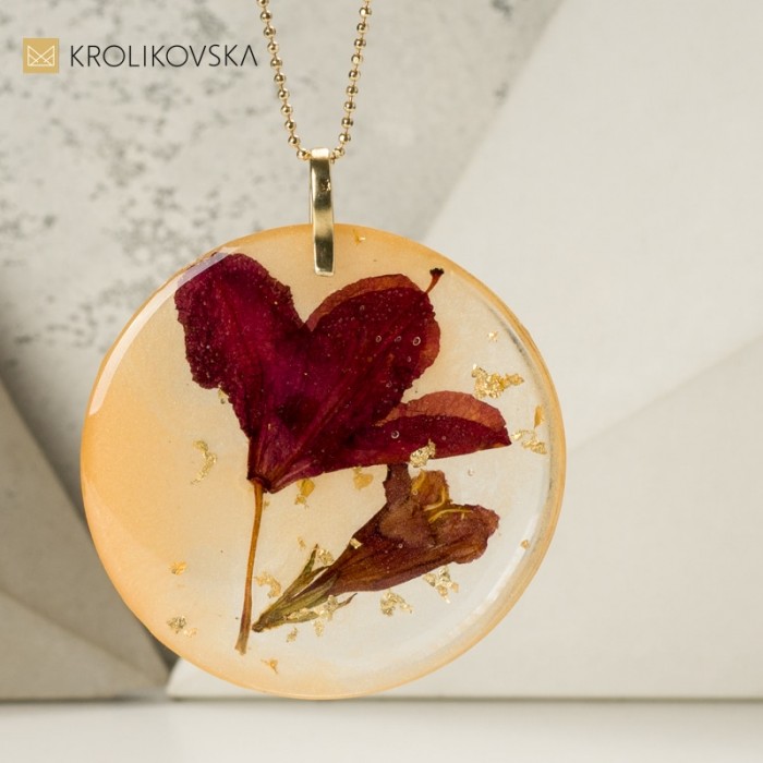 Elegancki naszyjnik artystyczny polskiej projektantki.