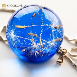 Naszyjnik kula z dmuchawcami.