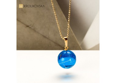 Biżuteria artystyczna naszyjnik turkusowy.7