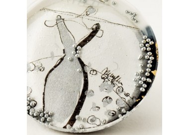 Biżuteria artystyczna srebrna- grafika w biżuterii.