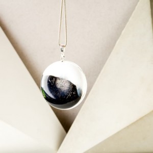 Biżuteria artystyczna srebrna- grafika w biżuterii.