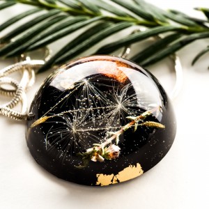 Czarny naszyjnik dla dziewczyny, Polska biżuteria.