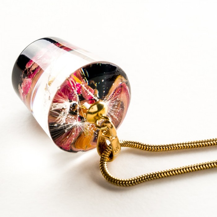 Naszyjnik dla mamy złoty, Polska biżuteria handmade.