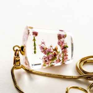 Naszyjnik kwiatowy, Polska biżuteria handmade.