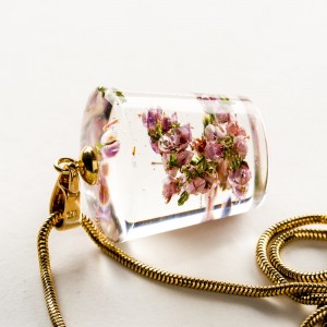 Naszyjnik kwiatowy, Polska biżuteria handmade.