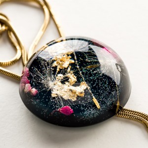 Naszyjnik zielony na szyję damski- Polska biżuteria.