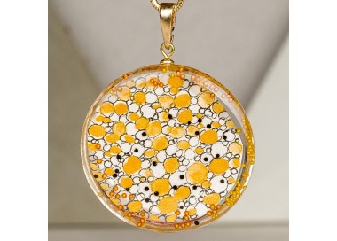 Nowoczesna biżuteria artystyczna, malarstwo " Bliskość".