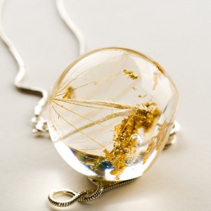 Biżuteria z dmuchawcem, polska projektantka.