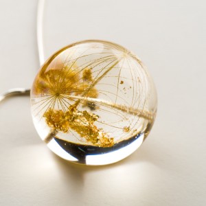 Biżuteria z dmuchawcem, polska projektantka.