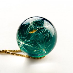 Biżuteria damska naszyjnik zielona, Polska biżuteria.