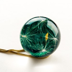 Biżuteria damska naszyjnik zielona, Polska biżuteria.