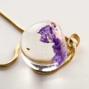 Pozłacany naszyjnik damski kwiatowy, Polska biżuteria.