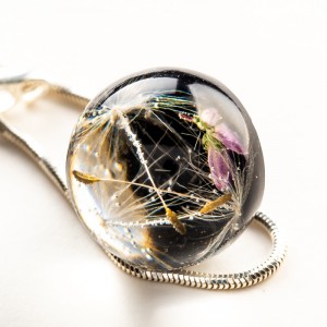 Czarna biżuteria modowa, biżuteria hand made.