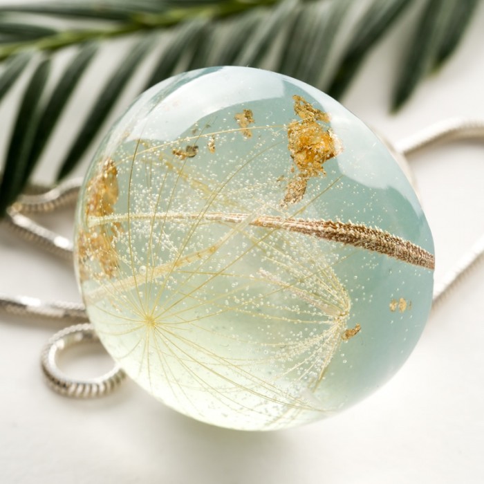 Biżuteria dla mamy z dmuchawcem.