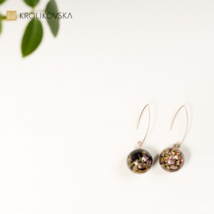 Biżuteria artystyczna- kolczyki z kwiatami, sklep internetowy.