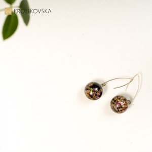 Biżuteria artystyczna- kolczyki z kwiatami, sklep internetowy.