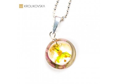 Modny naszyjnik damski, Polska biżuteria handmade.