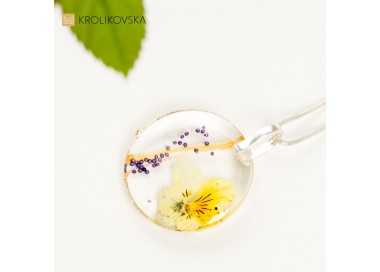 Elegancki naszyjnik- kwiaty i natura.1