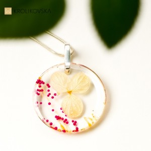 Wyjątkowa kolekcja biżuterii- naszyjnik kwiatowy.