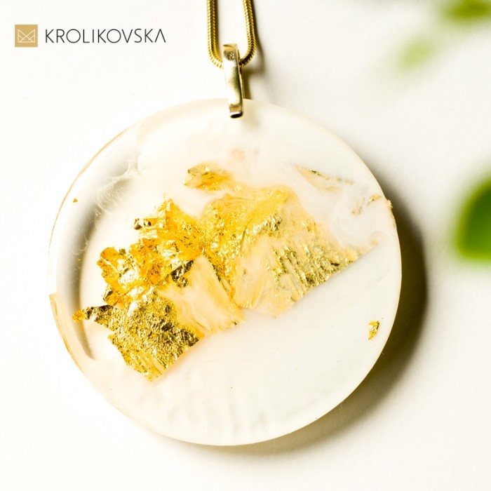 Ręcznie tworzona biżuteria, naszyjnik w prezencie.