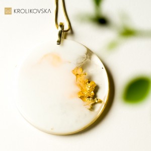 Ręcznie tworzona biżuteria, naszyjnik w prezencie.