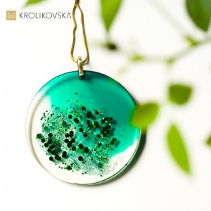Unikatowa zielona biżuteria.