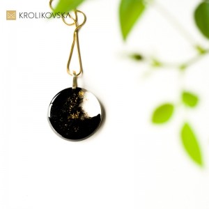 Długi naszyjnik pozłacany, elegancki naszyjnik.