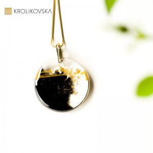 Naszyjnik unikalny pozłacany.