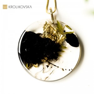 Naszyjnik srebrny pozłacany- prezent dla ukochanej.