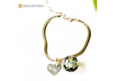 Piękna bransoletka z motywem dmuchawcy.