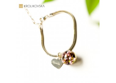 Prezent na święta, srebrna bransoletka z grawerem.