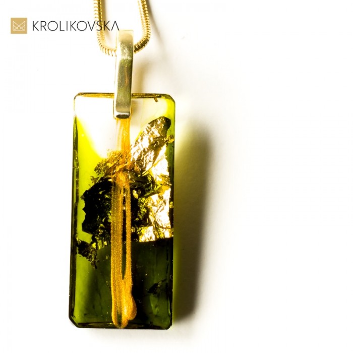 Modna biżuteria naszyjnik geometryczny.