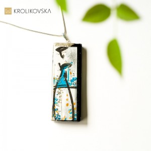 Marka biżuterii Krolikovska- naszyjnik malowany.