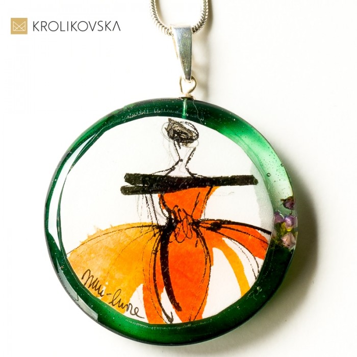 Naszyjnik amulet- naszyjnik srebrny.
