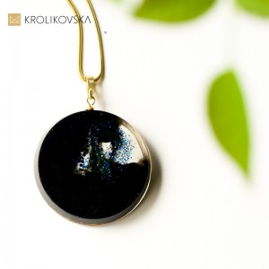 Biżuteria na prezent dla dziewczyny- naszyjnik pozłacany.