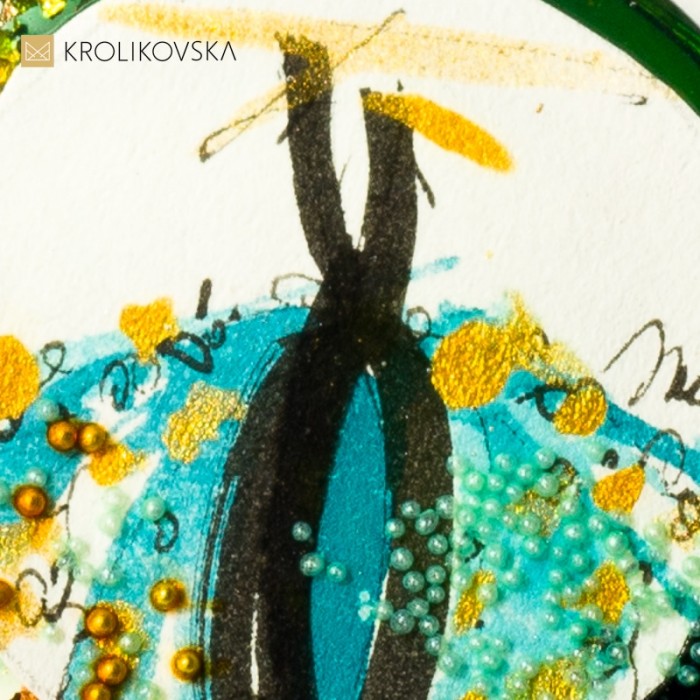 Naszyjnik grafika dla przyjaciółki na urodziny.