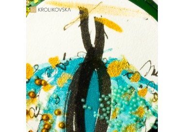 Naszyjnik grafika dla przyjaciółki na urodziny.