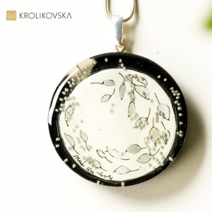 Biżuteria Krolikovska- naszyjnik srebrny.