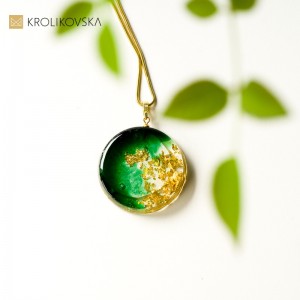 Biżuteria dla niej- naszyjnik pozłacany.