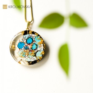 Biżuteria malowana prezent dla niej.