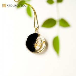 Biżuteria malowana prezent dla niej.