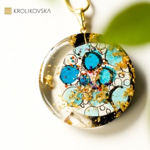 Biżuteria malowana prezent dla niej.