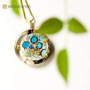 Biżuteria malowana prezent dla niej.