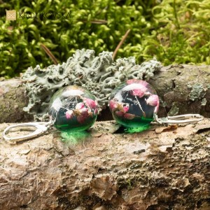 Kolczyki kwiatowe biżuteria artystyczna.