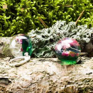 Kolczyki kwiatowe biżuteria artystyczna.