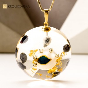 Biżuteria damska z koralikami malowanymi na prezent .