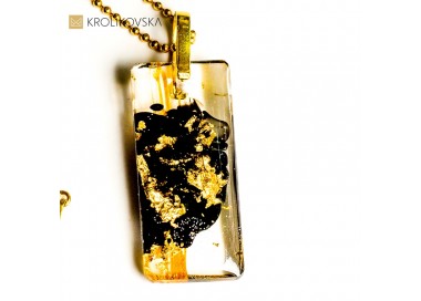 Ekskluzywna biżuteria damska prostokątny naszyjnik.