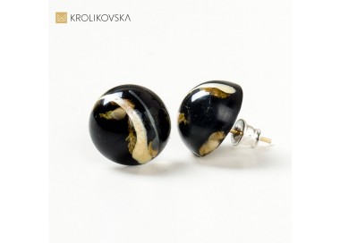 Biżuteria damska na prezent kolczyki wkrętki z kwiatami.